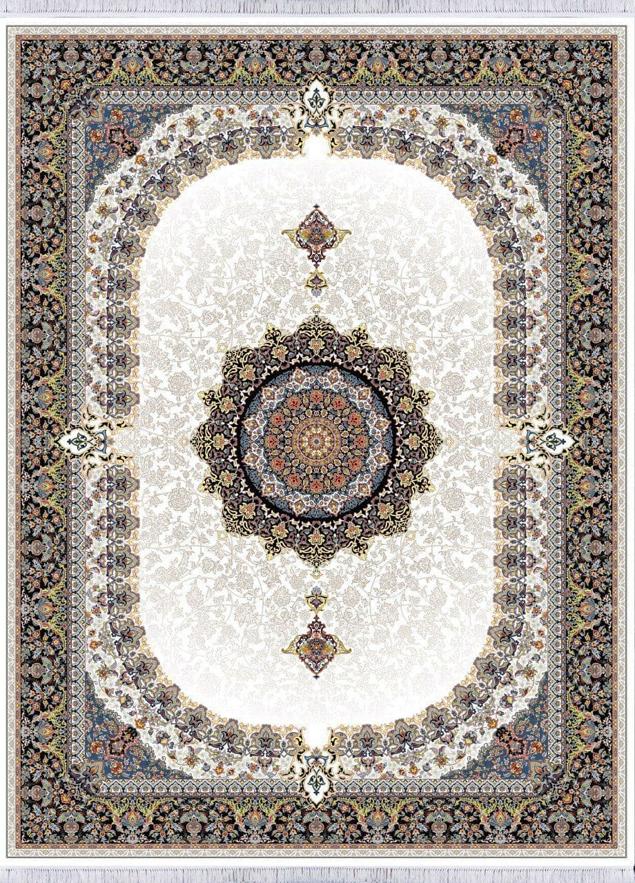 فرش شمس  رنگ کرم