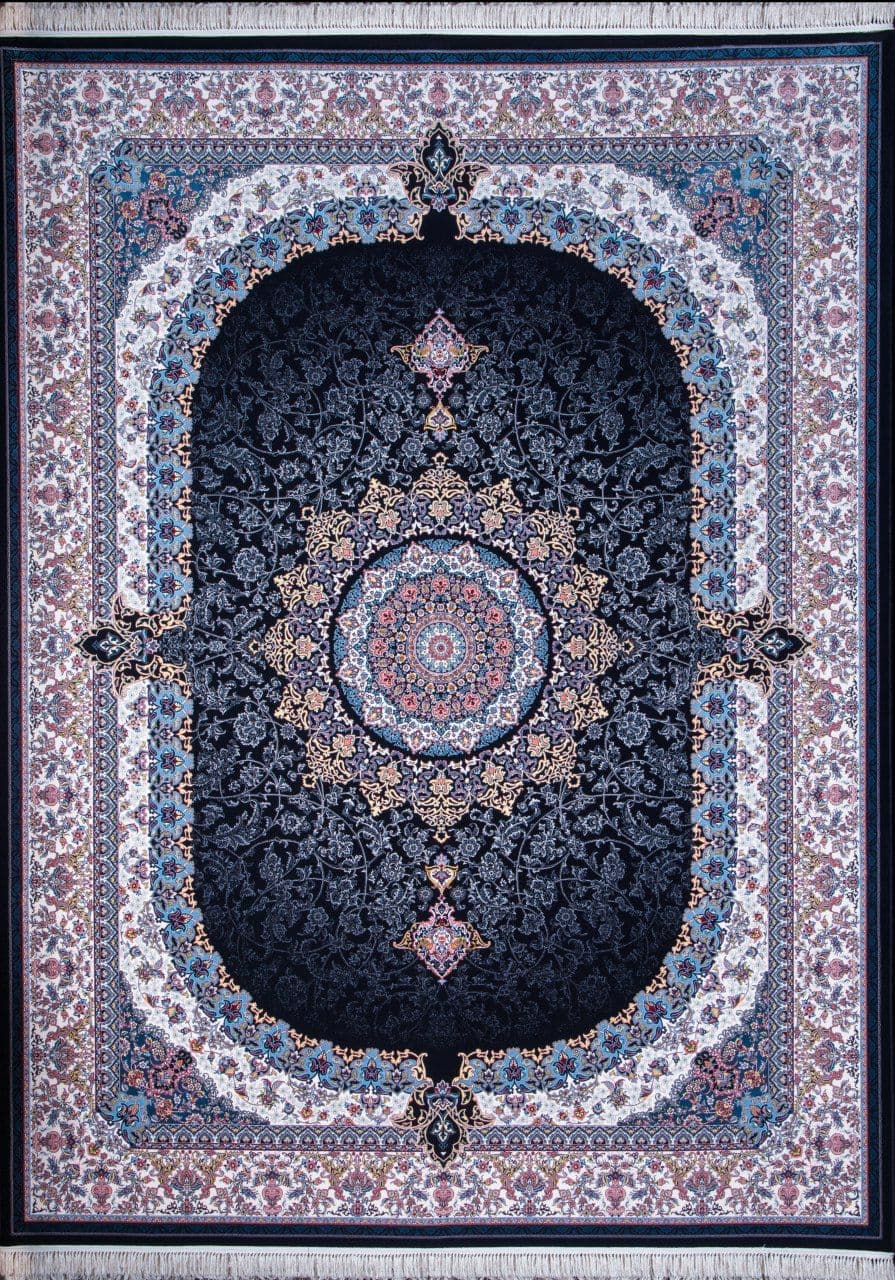 فرش شمس رنگ سرمه ای