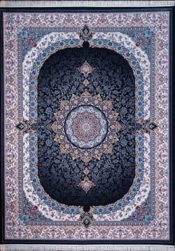 فرش شمس رنگ سرمه ای