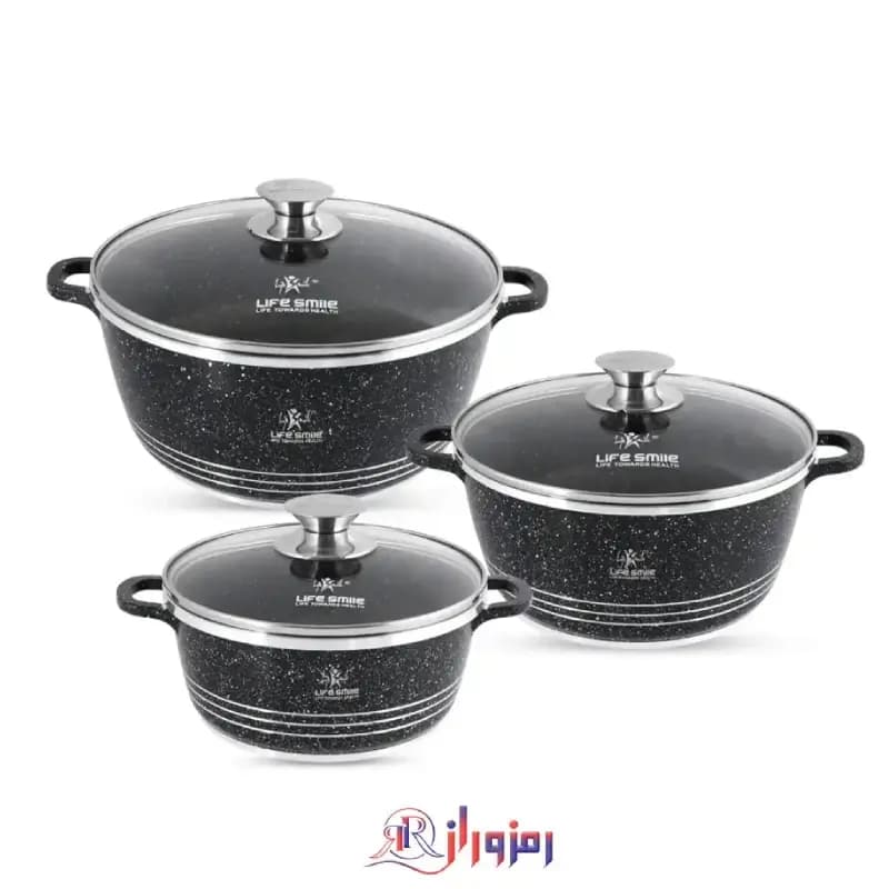 سرویس قابلمه 6 پارچه لایف اسمایل LIFEP17-6-3