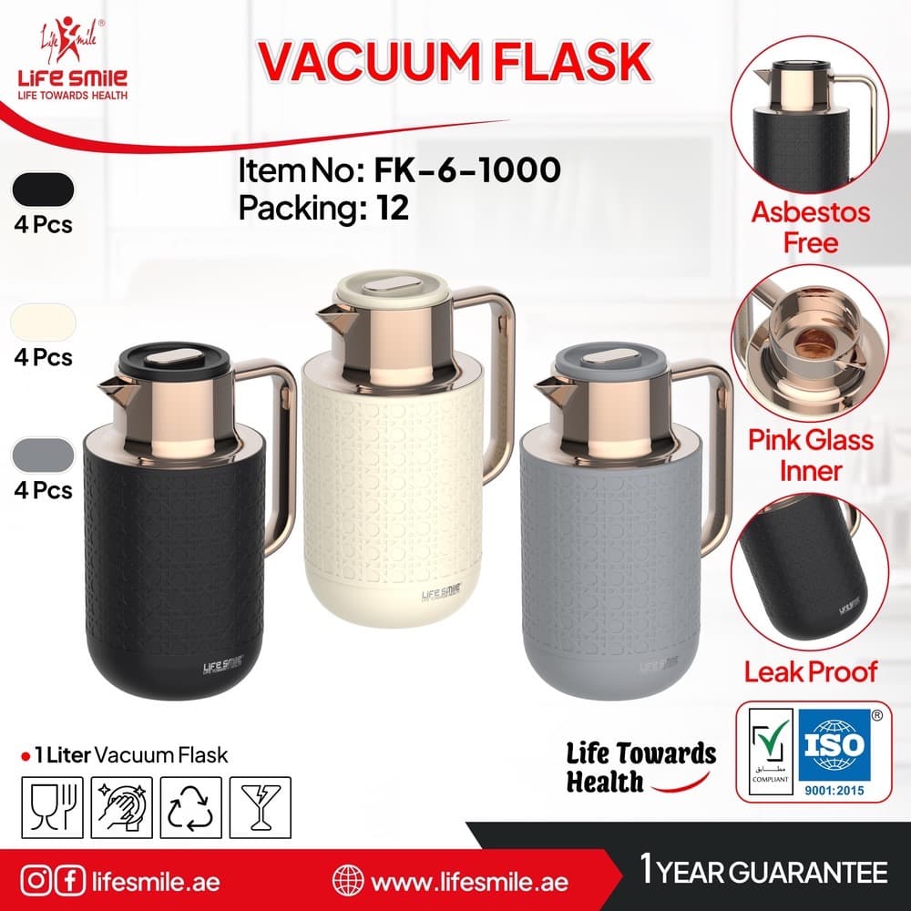 فلاسک وکیوم 1 لیتر لایف اسمایل مدل FK-6