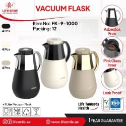 فلاسک وکیوم 1 لیتر لایف اسمایل مدل FK-9