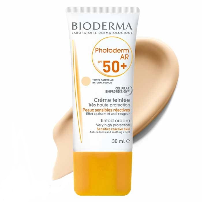 ضد آفتاب رنگی بیودرما مدل Photoderm AR SPF +50 حجم 30 میلی لیتر