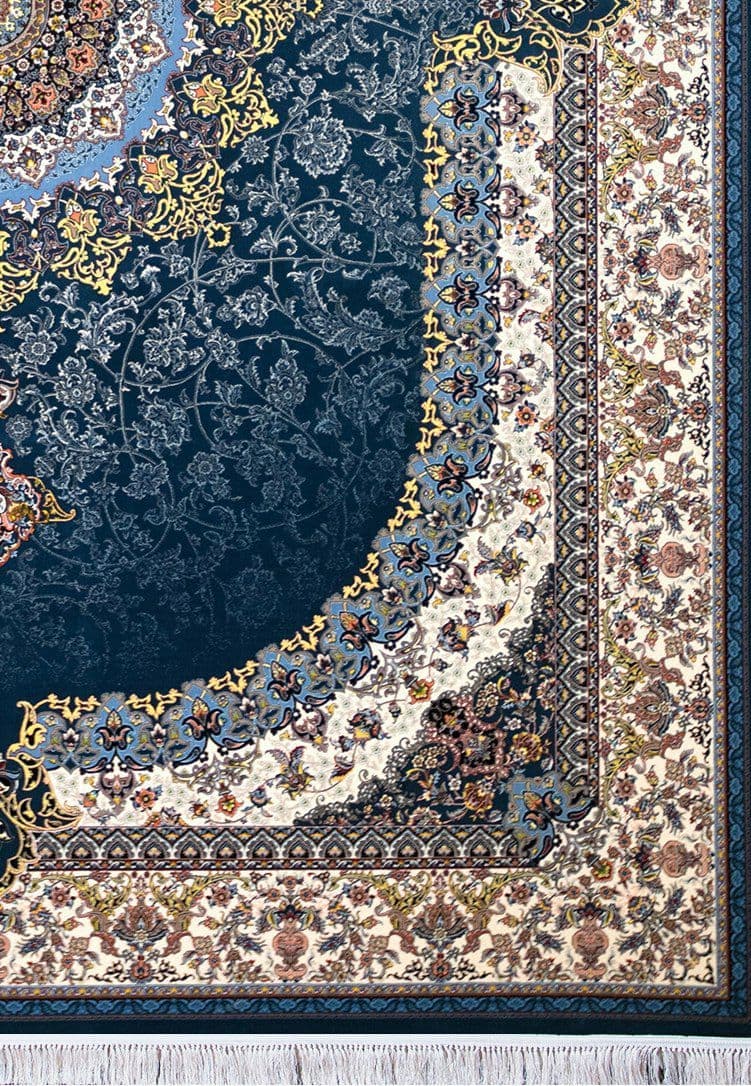 فرش شمس رنگ کاربنی