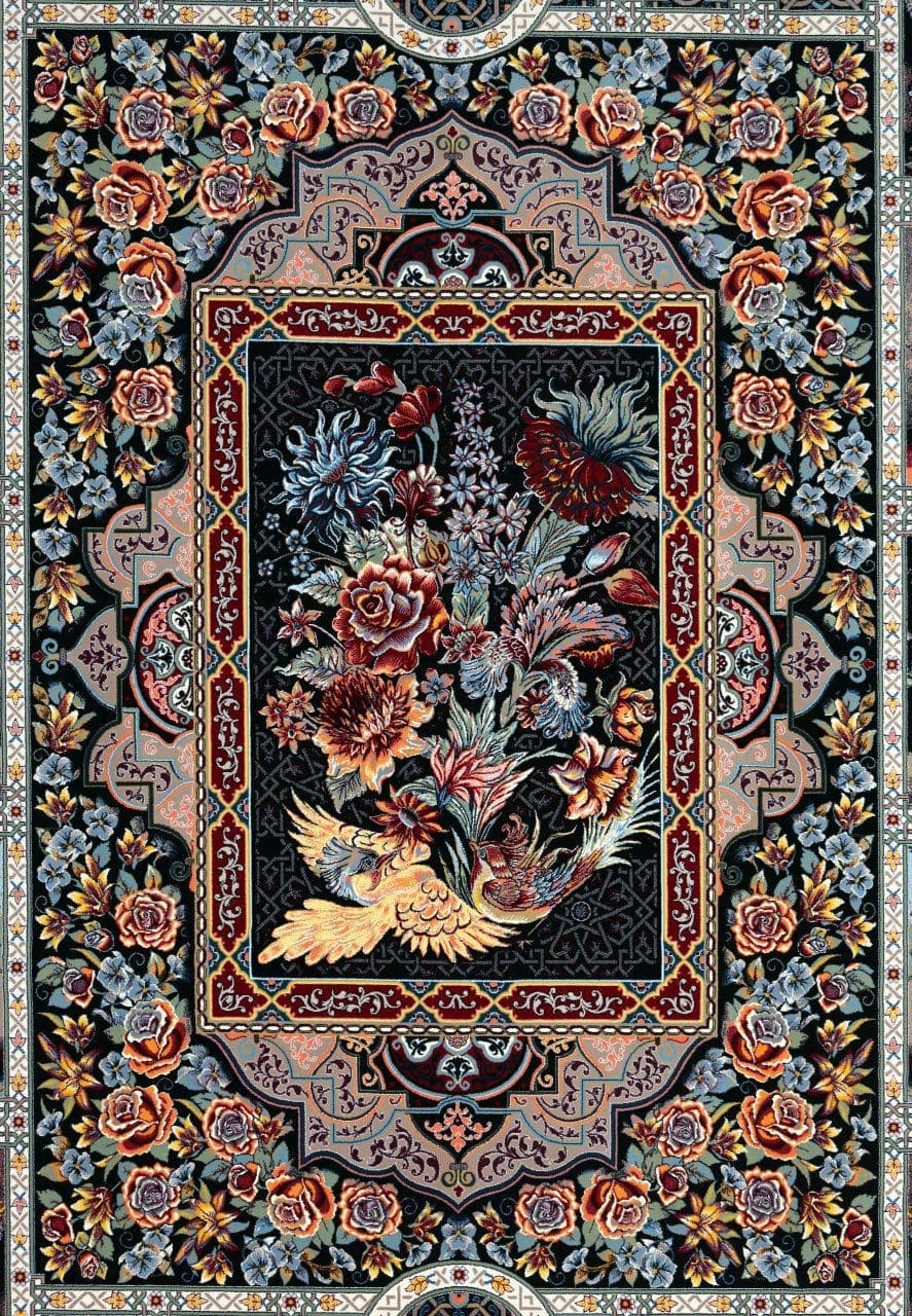 فرش باغ ارم رنگ فیلی