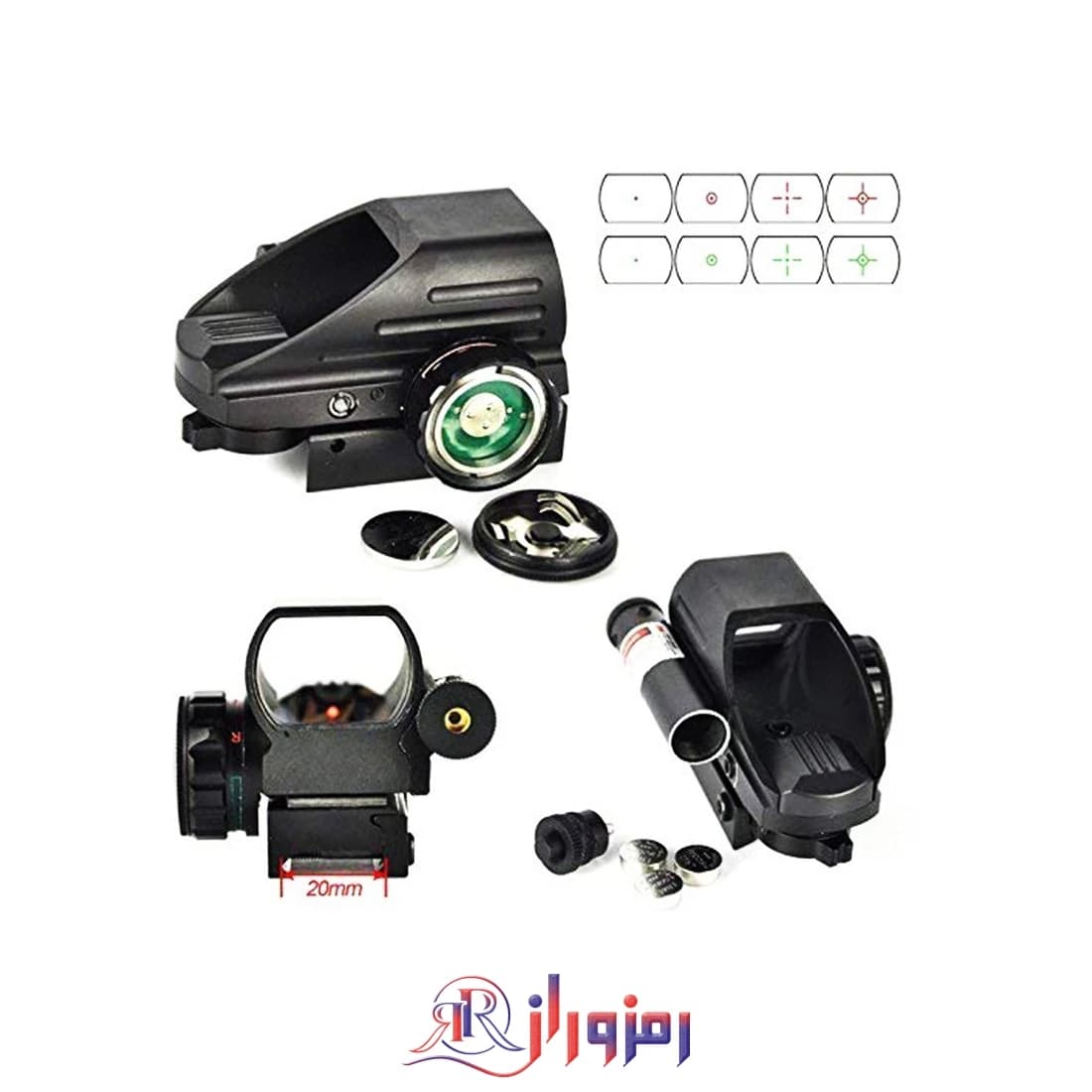 رد دات کامت 4 رتیکل 1x22x33 لیزری