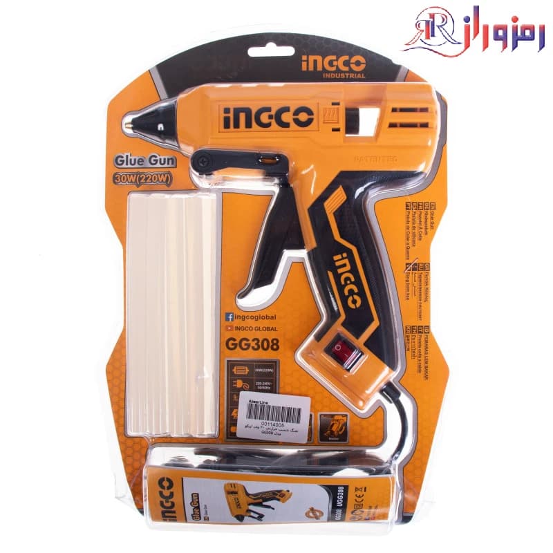 دستگاه چسپ حرارتی تفنگی اینکو مدل GG308