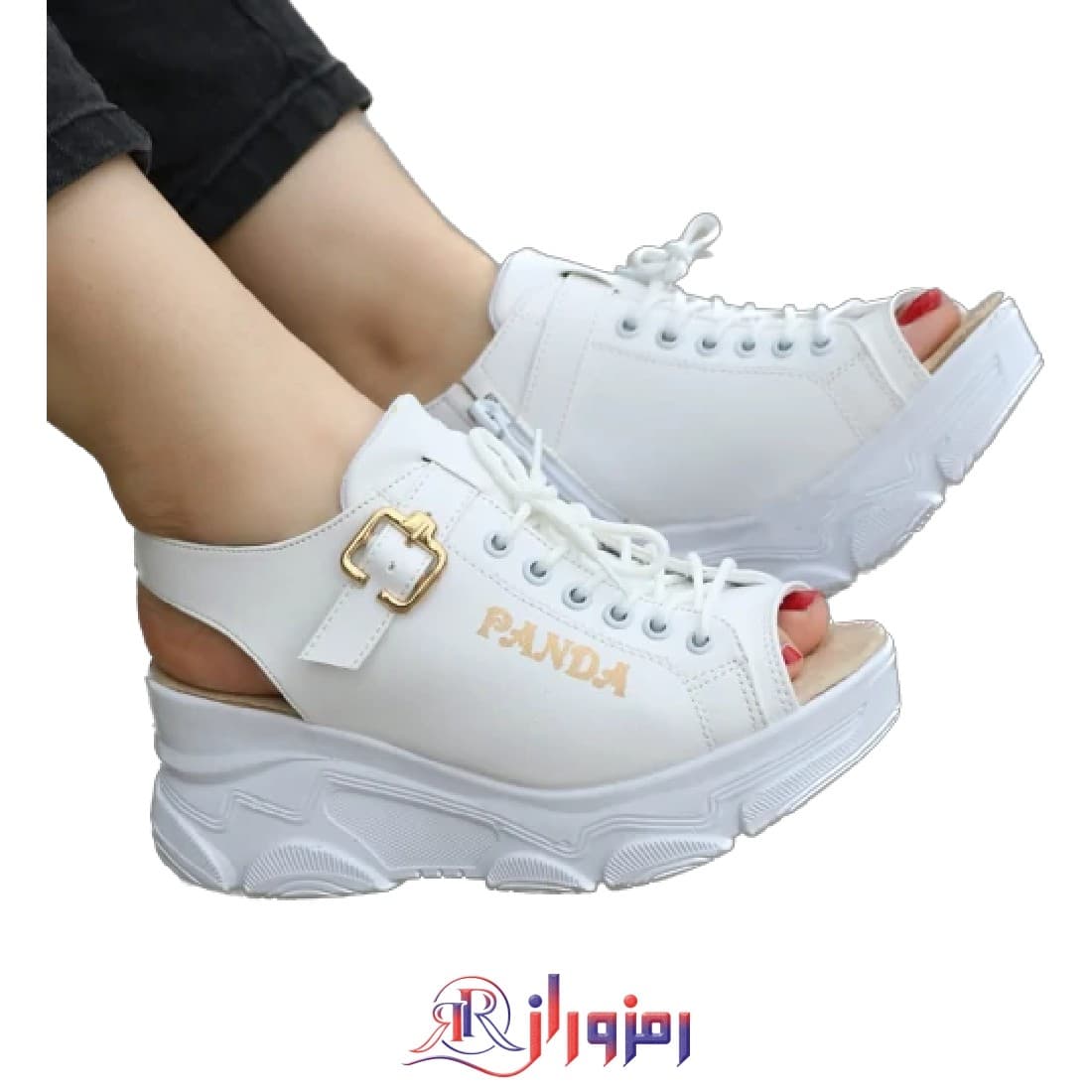 رنگ سفید صندل طبی زنانه مدل panda