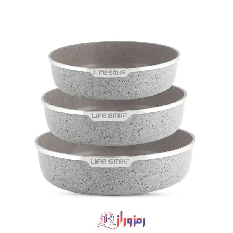 ست قاب کیک لایف اسمایل SPFCK-6-3 طوسی