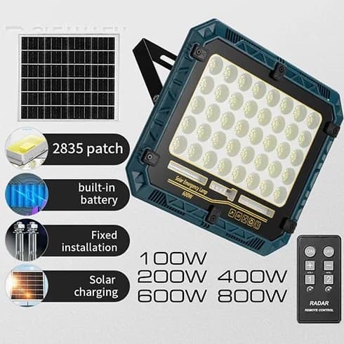 مشخصات پروژکتور شارژی خورشیدی 600 وات مدل W8112-4