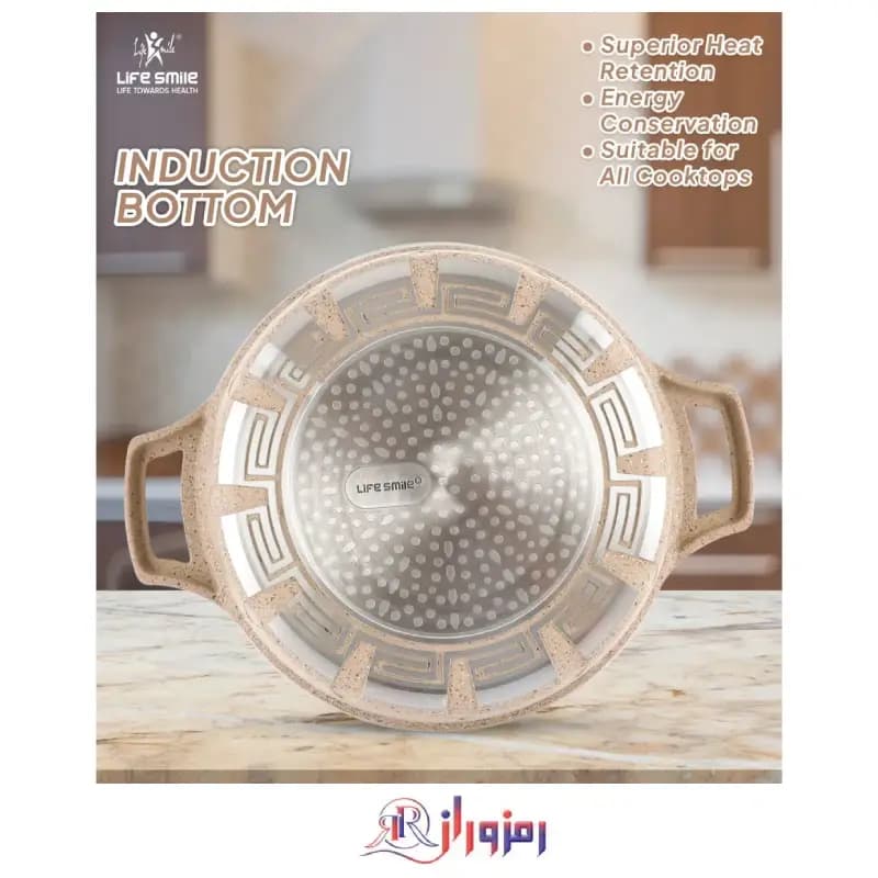 تابه دو دسته لایف اسمایل مدل FLHM-S-SHR36