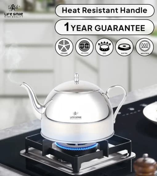 کتری و قوری استیل لایف اسمایل TK1-7
